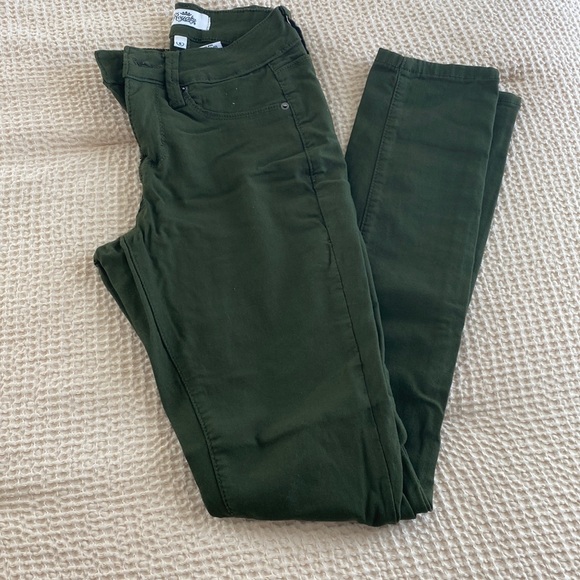 Green jeggings - Picture 1 of 1